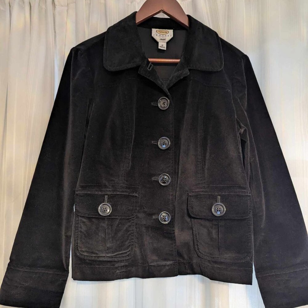 Classic Talbots Petites Velvet Jacket - Size 12
